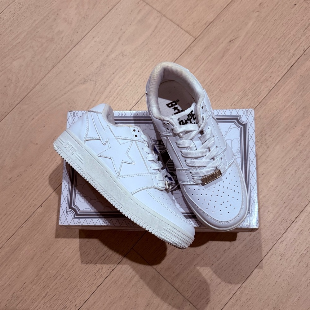Bape Sta All White Sneakers